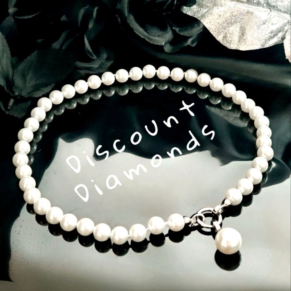 South Sea White 10mm Pearl Necklace Available in 18, 20, 22, and 24 In. Lenghts